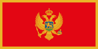 Флаг страны Черногория