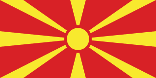 Флаг страны Северная Македония