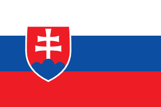 Флаг страны Словакия